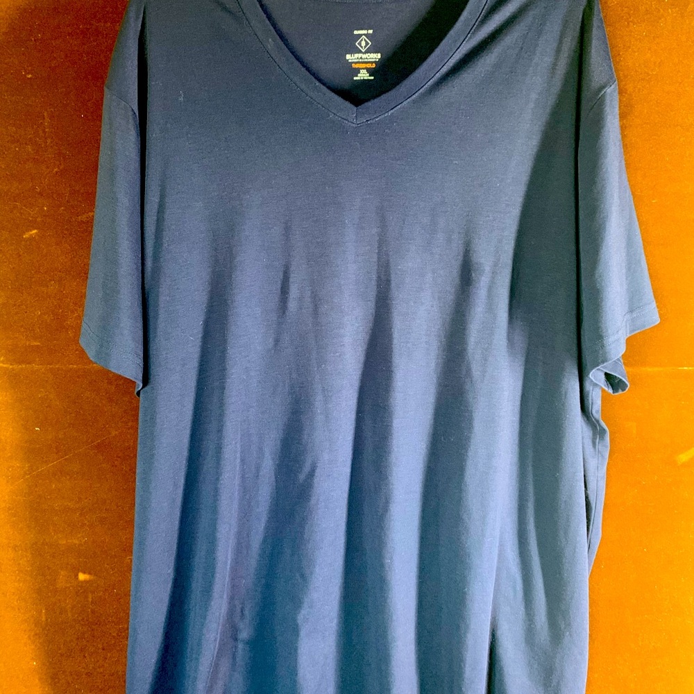 Bluffworks Threshold Vneck - Navy Blue Size: XXL